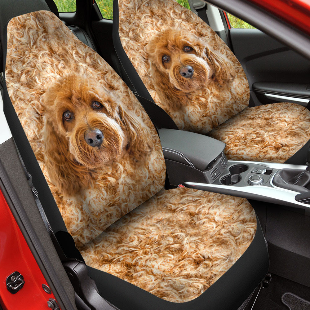 Cavapoo Dog Funny Face Car Seat Covers