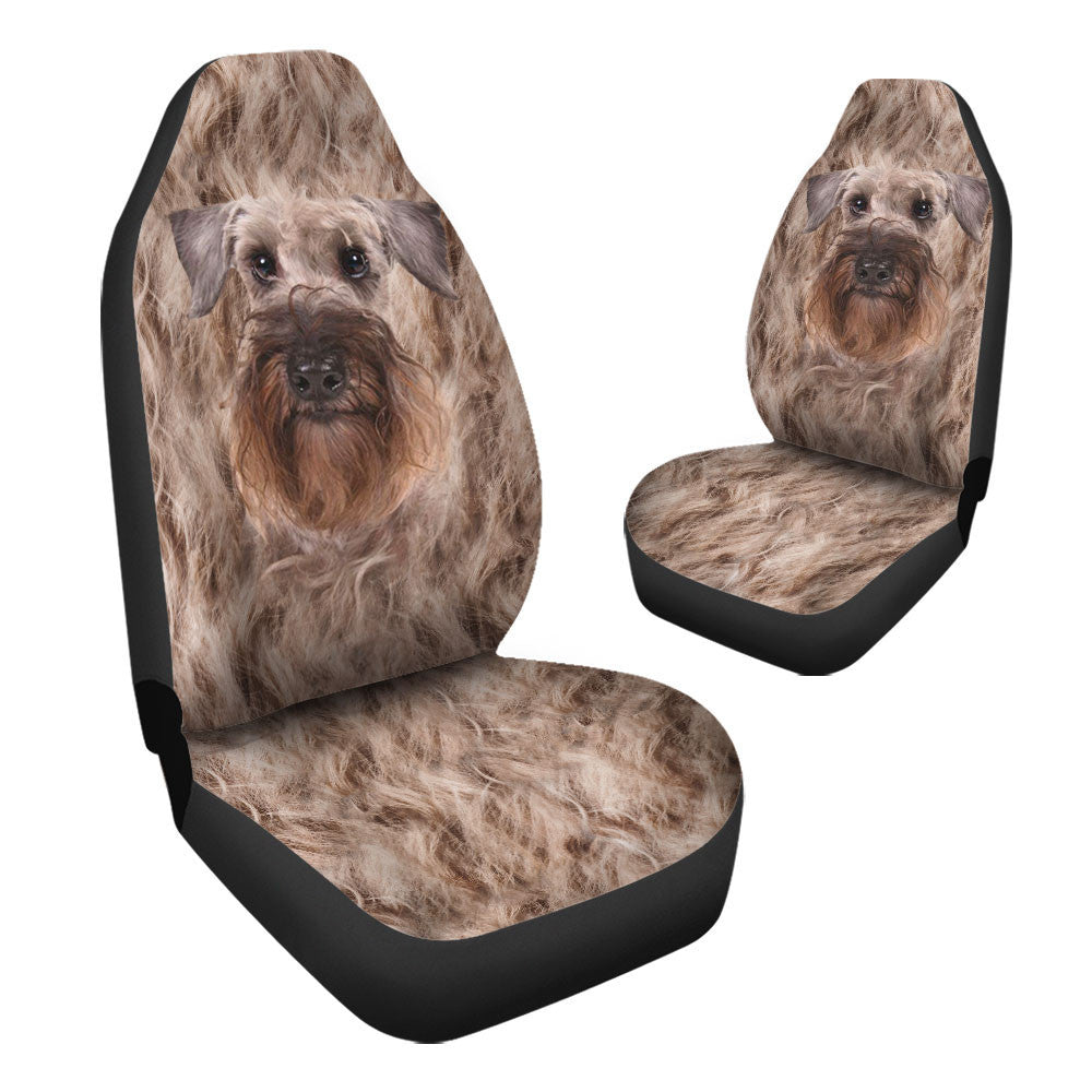 Cesky Terrier Dog Funny Face Car Seat Covers