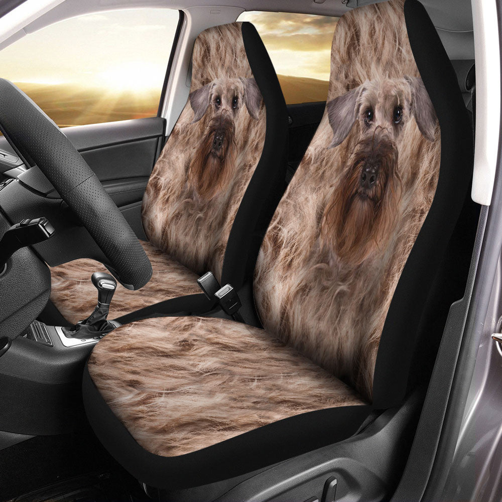 Cesky Terrier Dog Funny Face Car Seat Covers