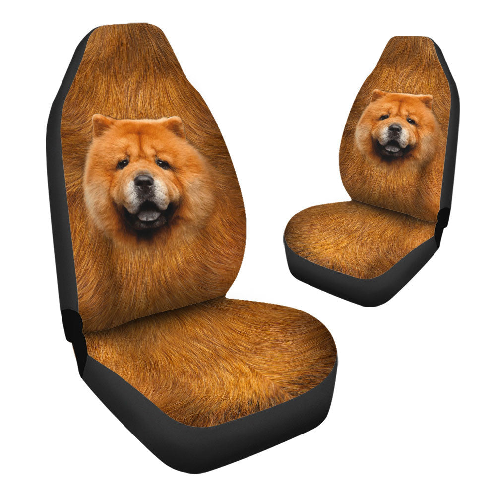 Chow Chow Dog Funny Face Car Seat Covers
