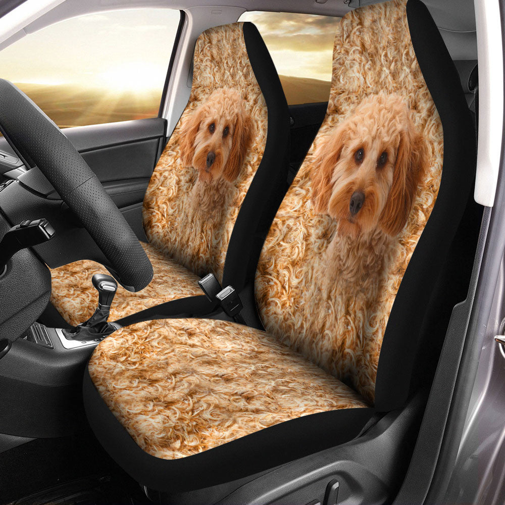 Cockapoo Dog Funny Face Car Seat Covers