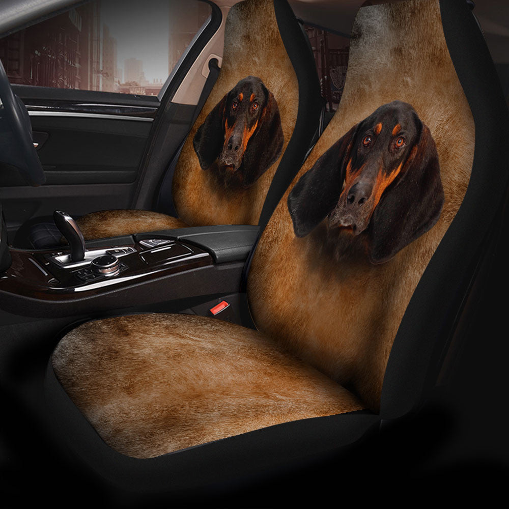 Coonhound Dog Funny Face Car Seat Covers