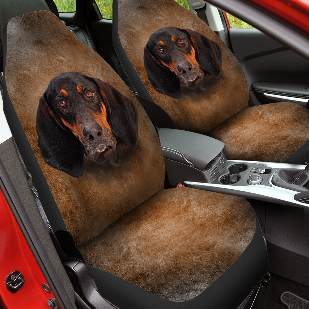 Coonhound Dog Funny Face Car Seat Covers