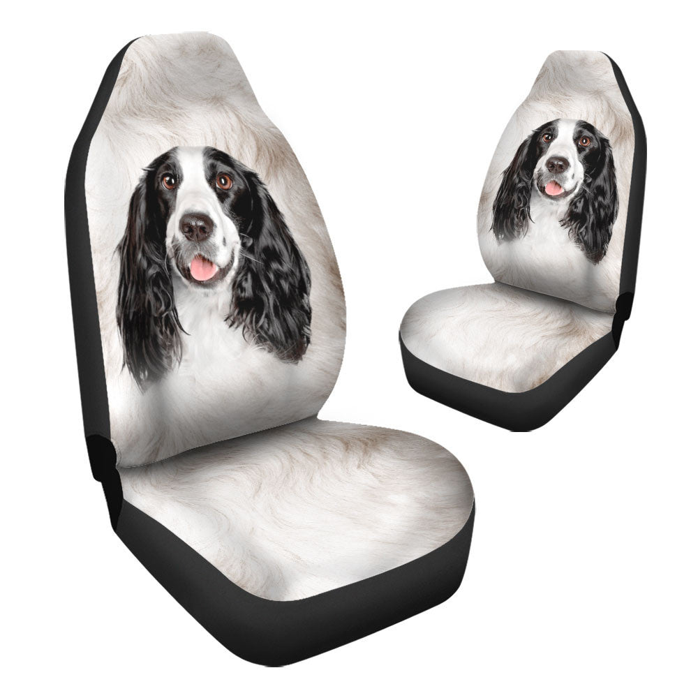 English Springer Spaniel Dog Funny Face Car Seat Covers