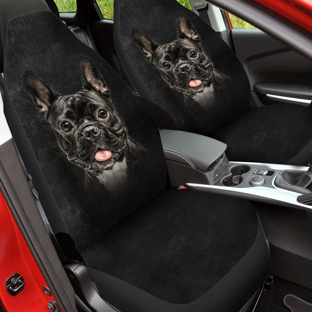 French Bulldog Funny Face Car Seat Covers