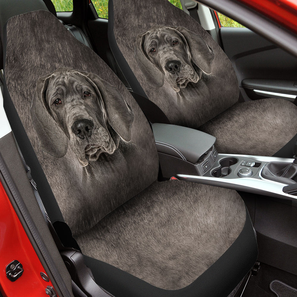 Great Dane Dog Funny Face Car Seat Covers