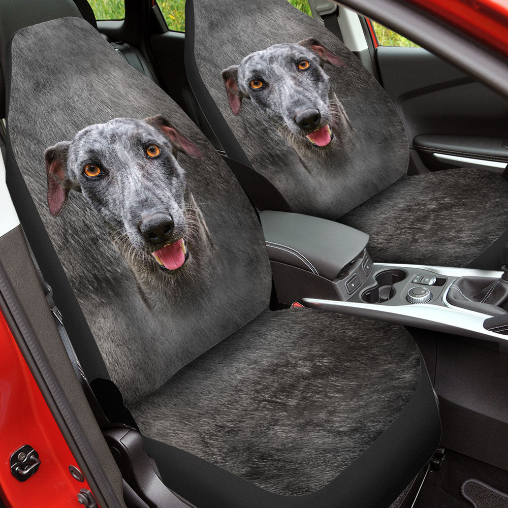 Greyhound Dog Funny Face Car Seat Covers