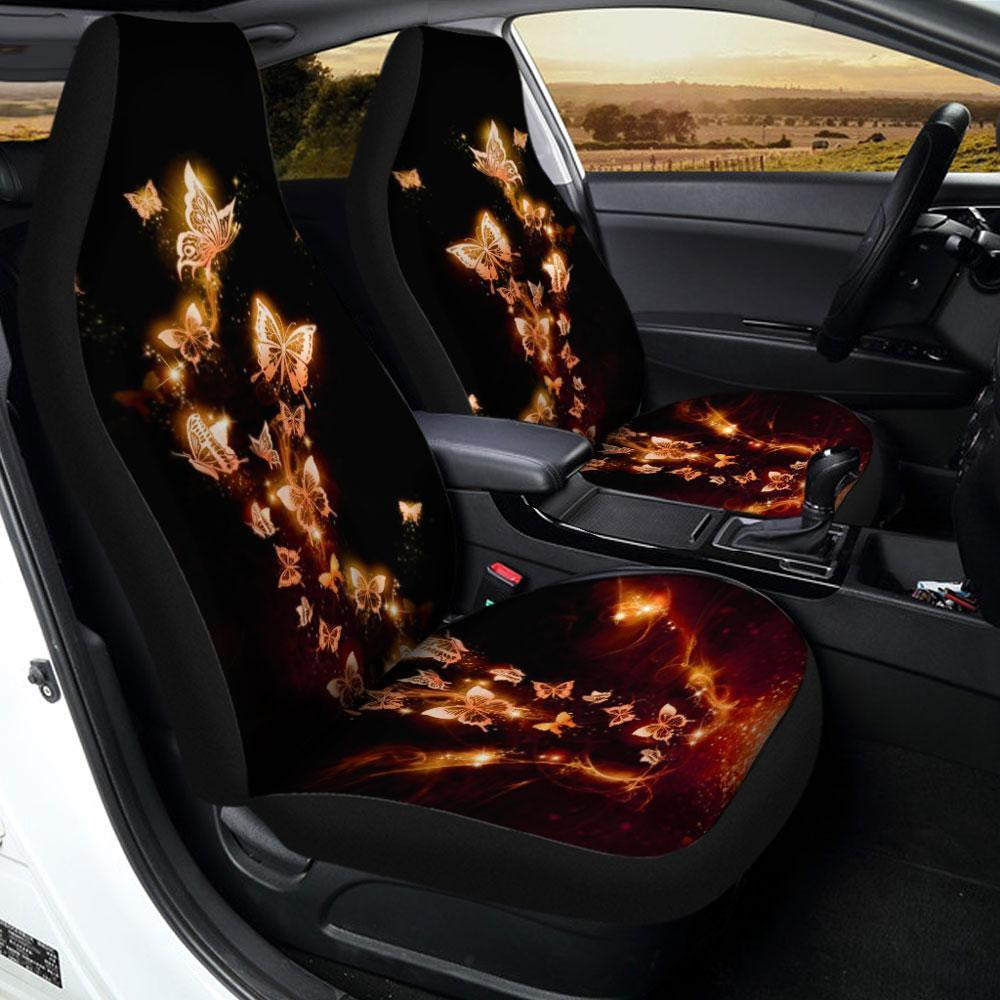 Butterfly Car Seat Covers Flying Fire Custom Car Accessories