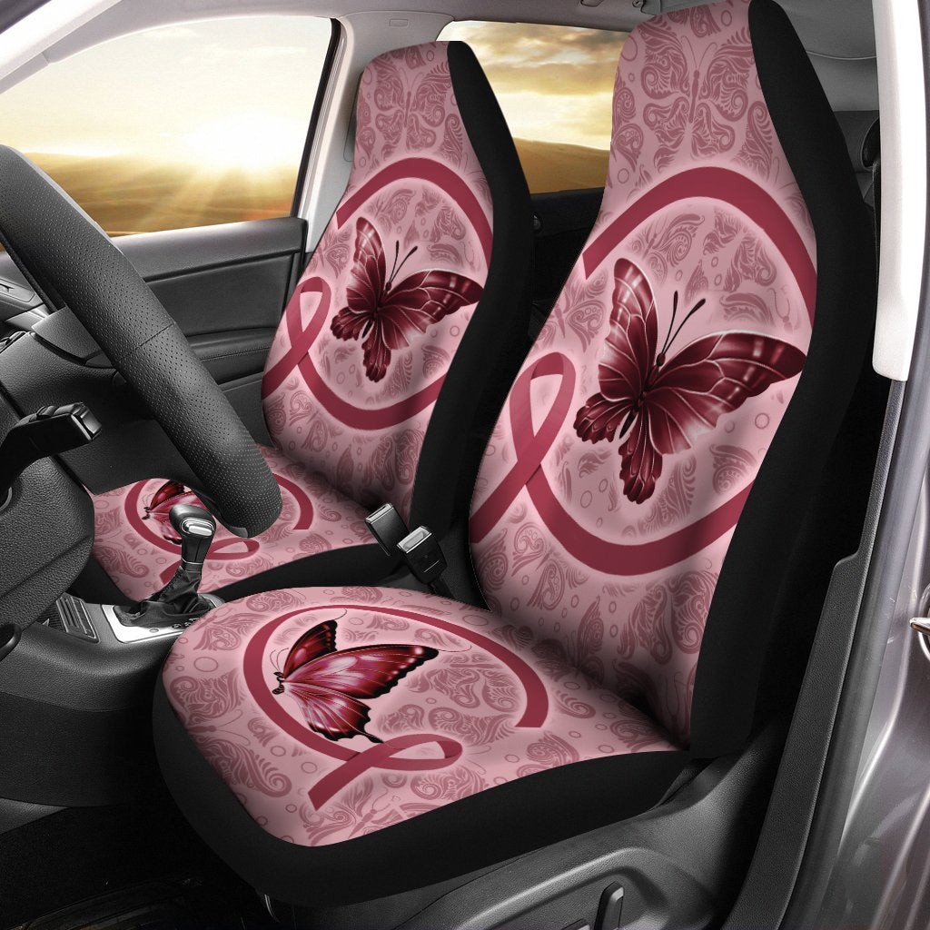 Butterfly Car Seat Covers Custom Multiple Cancer Car Accessories Meaningful Gifts