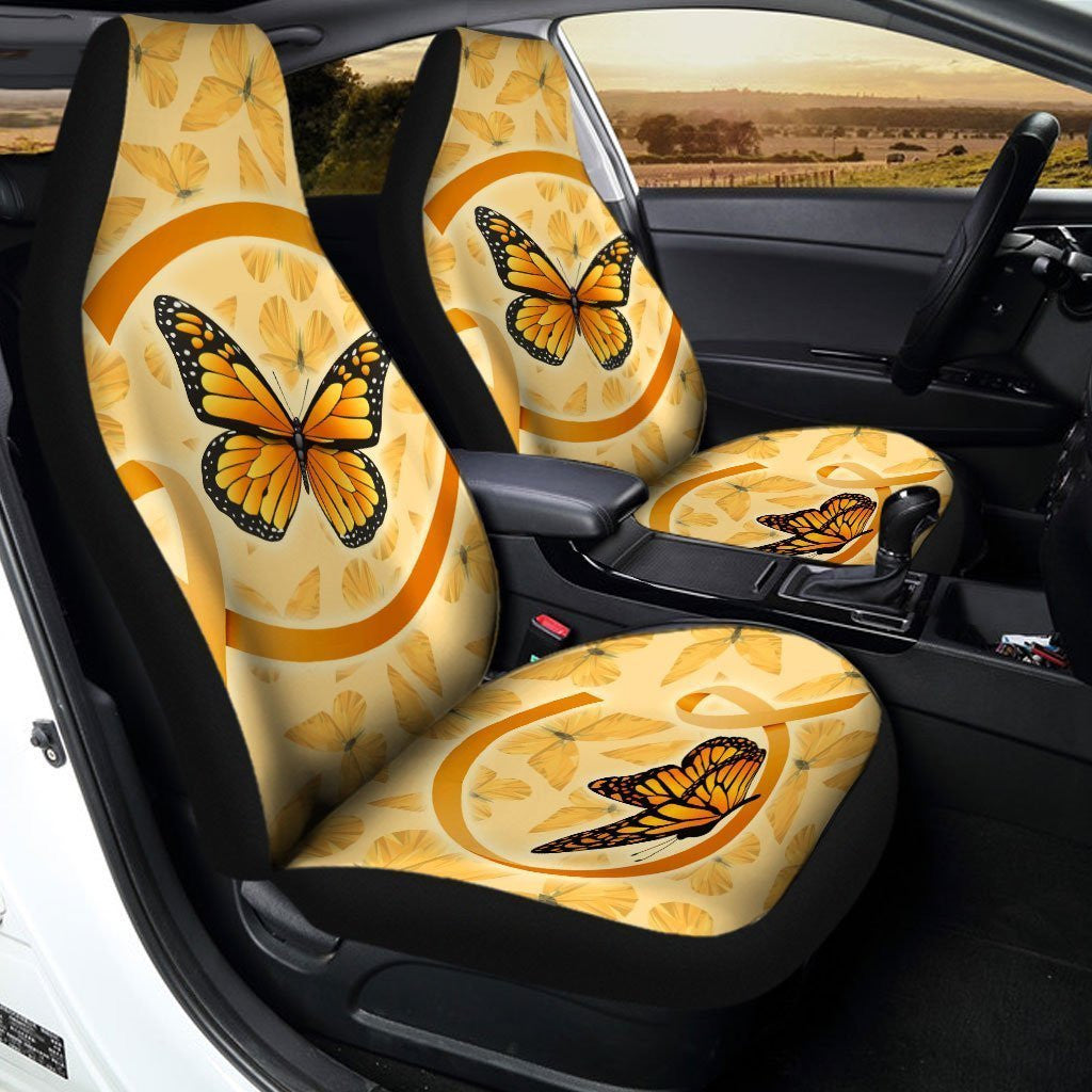 Butterfly Car Seat Covers Custom Apprendix Cancer Car Accessories Meaningful Gifts