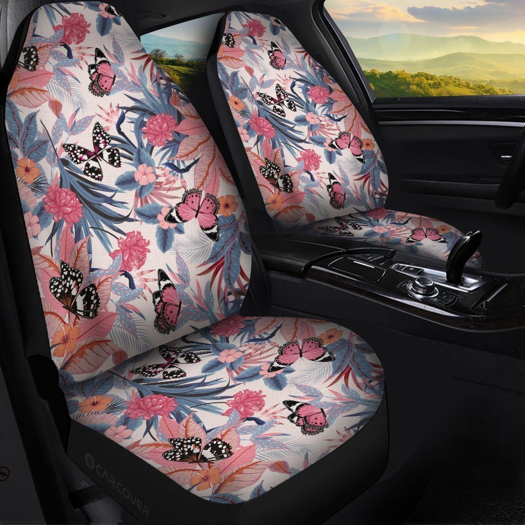 Butterfly Car Seat Covers Custom Vintage Hawaiian Car Accessories