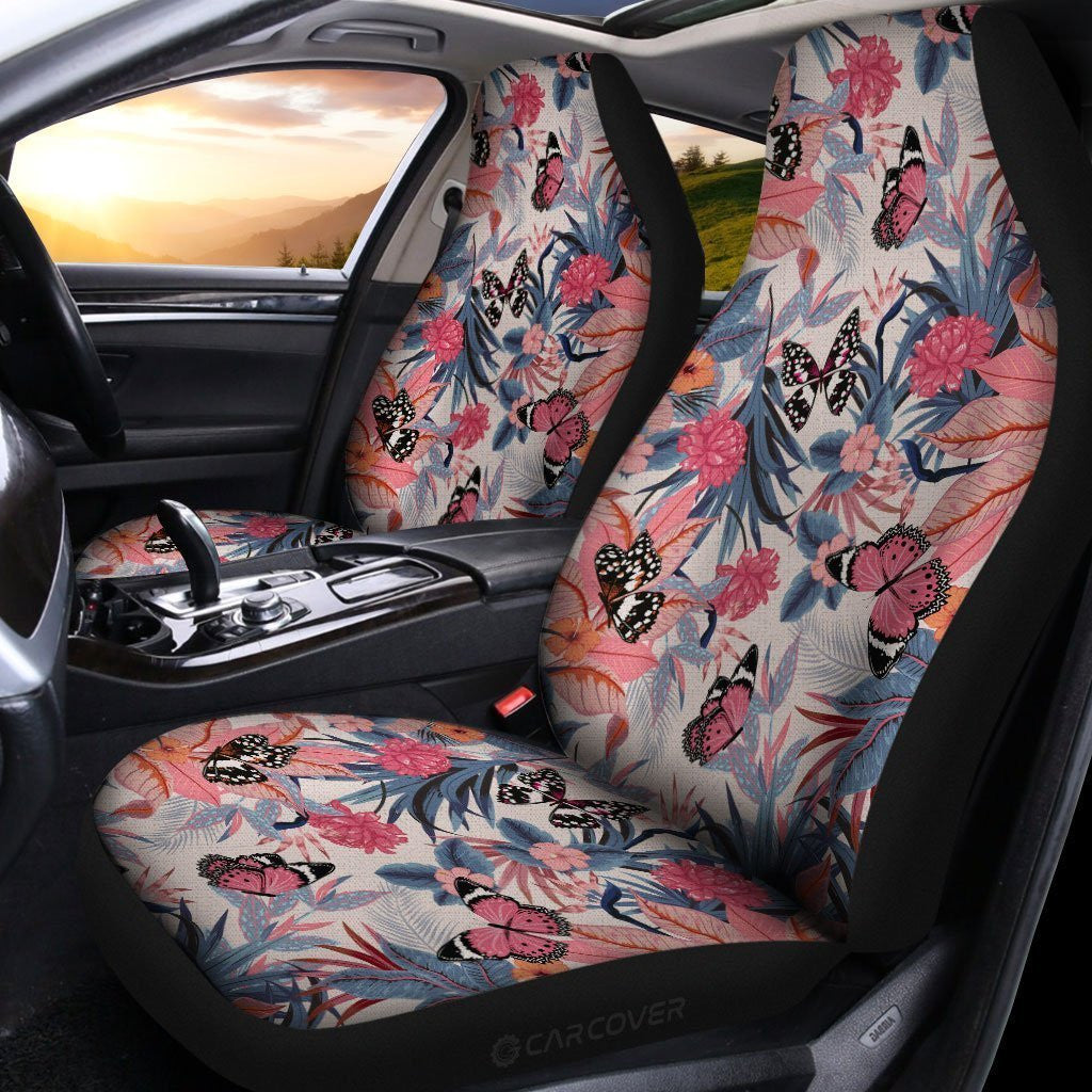 Butterfly Car Seat Covers Custom Vintage Hawaiian Car Accessories