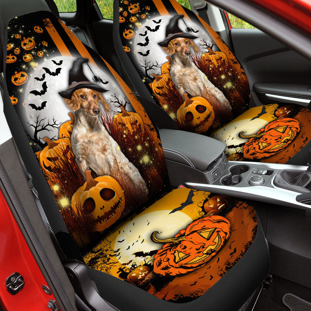 Brittany Halloween Pumpkin Scary Moon Car Seat Covers