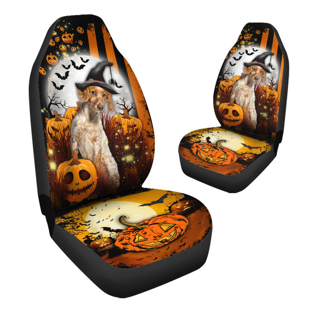 Brittany Halloween Pumpkin Scary Moon Car Seat Covers