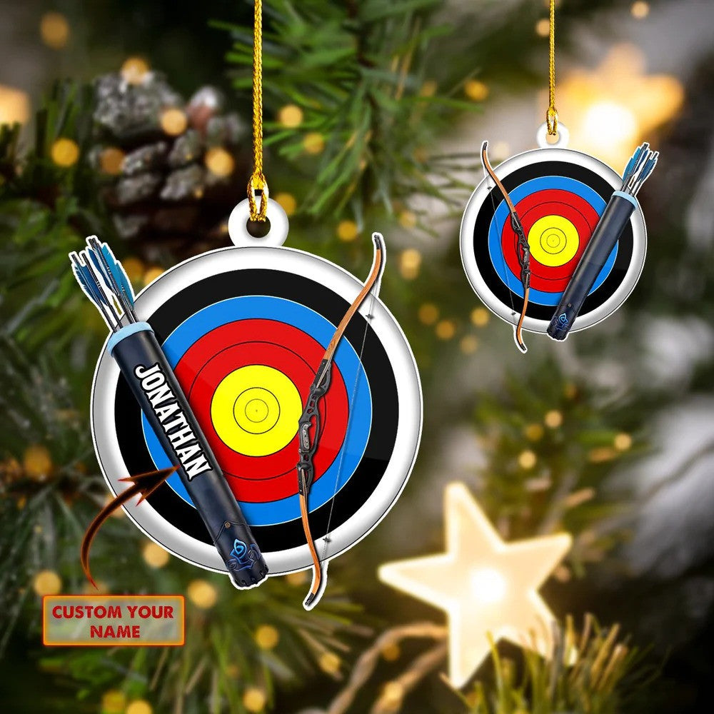 Personalized Archery Custom Shaped Acrylic Ornament for Archery Players