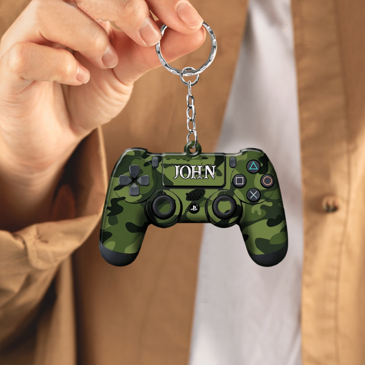 Personalized PS4 Gamer Custom Shaped Acrylic Keychain for PS Players