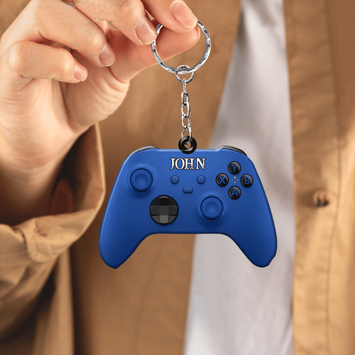 Personalized Xbox Playstation Gamer Custom Shaped Flat Acrylic Keychain