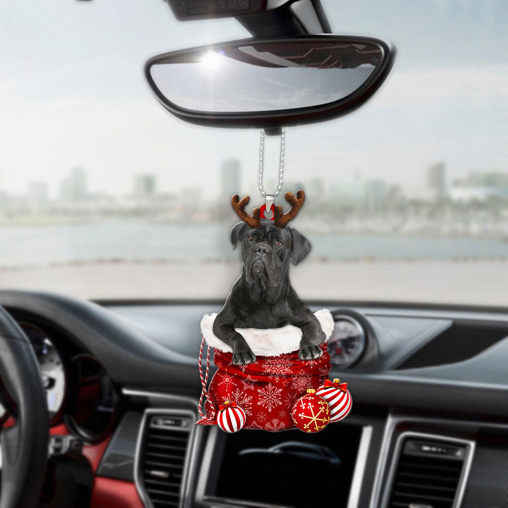 Cane Corso In Snow Pocket Christmas Car Hanging Ornament Coolspod Ornaments