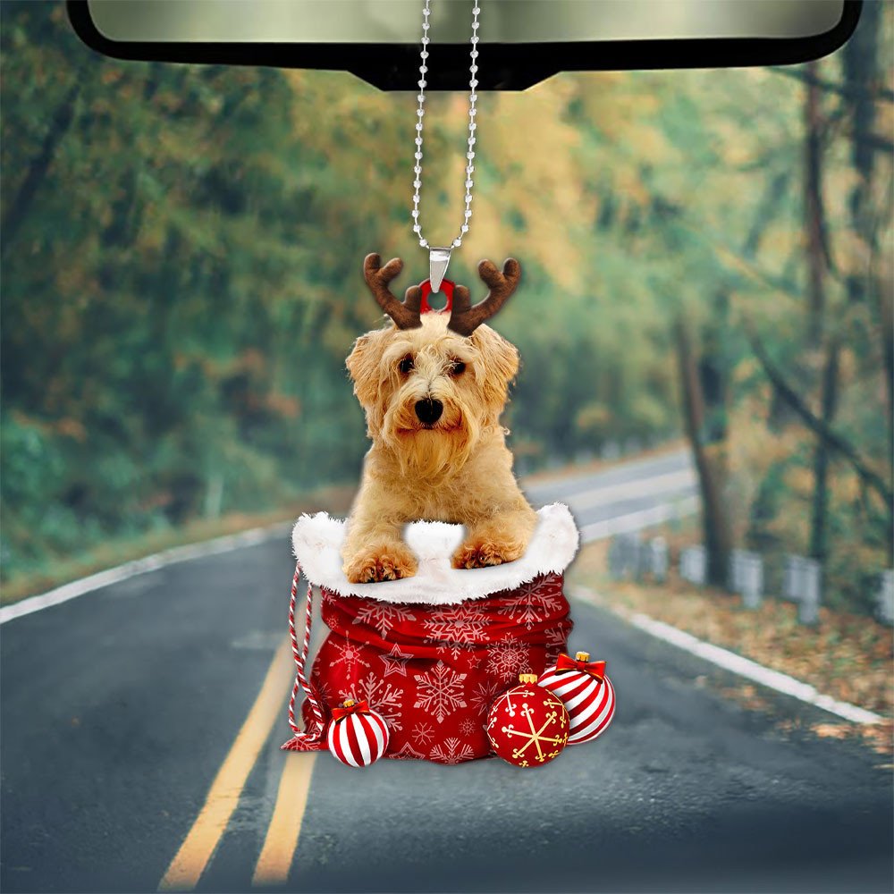 Schnoodle In Snow Pocket Christmas Car Hanging Ornament Coolspod Ornaments