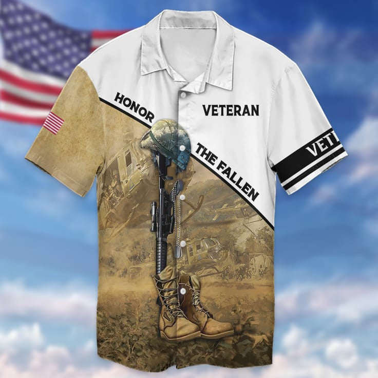 Honor The Fallen 3D Print On Shirt/ Ugly Sweater For Veteran/ Gift For Us Veteran