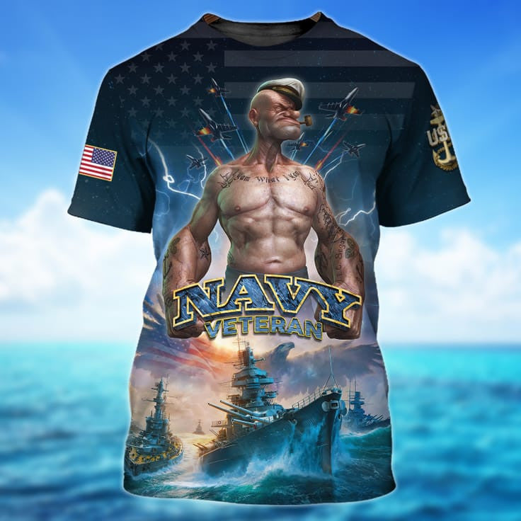 Navy Veteran 3D All Over Print Shirt For Man/ Navy Veteran Hoodie/ Gift For Navy Veteran