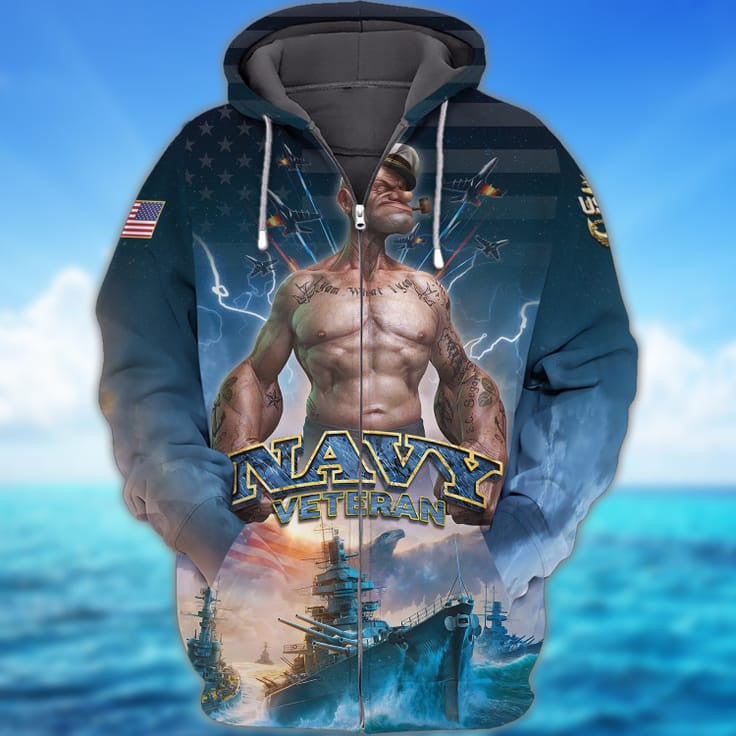 Navy Veteran 3D All Over Print Shirt For Man/ Navy Veteran Hoodie/ Gift For Navy Veteran