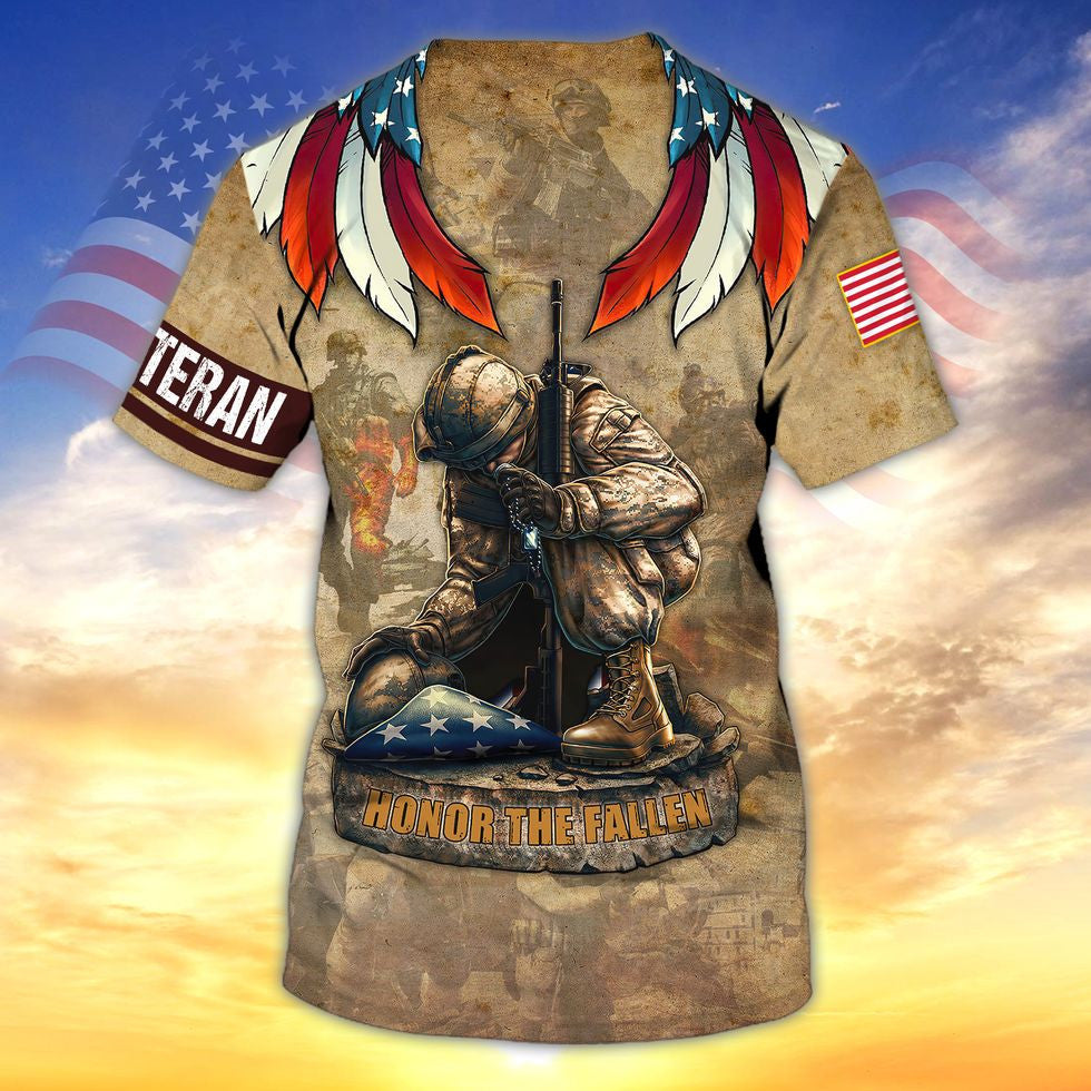 U.S Veteran All Gave Some Some Gave All 3D Print Hawaiian Shirt/ Veteran Apparel