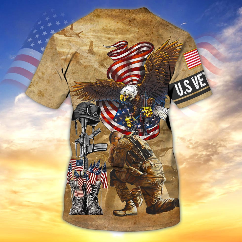 Us Veteran 3D All Over Print Shirt/ Gift For Veteran