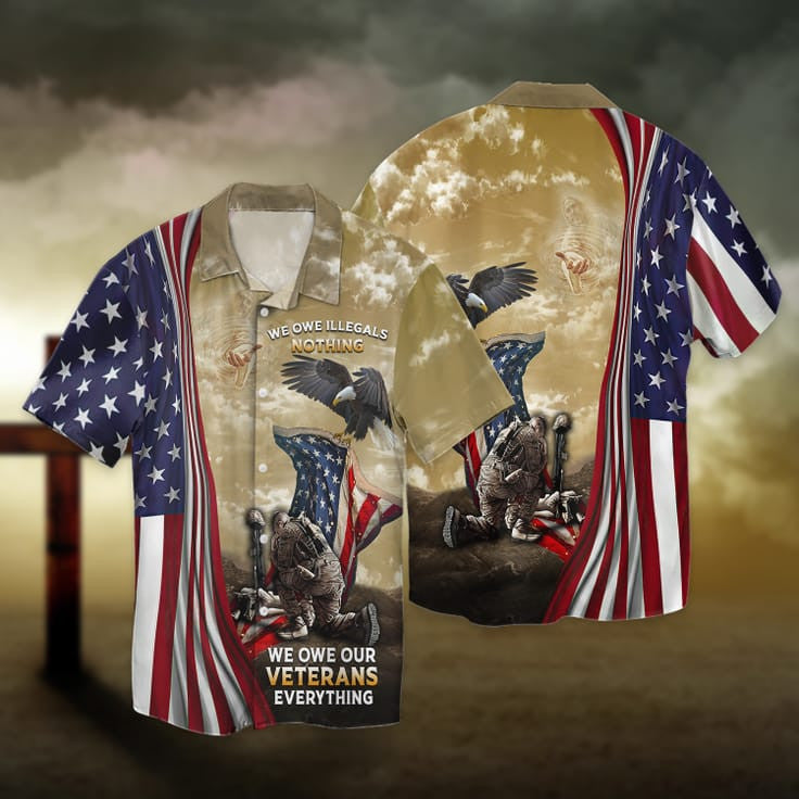 3D Veteran Shirt Men/ We Owe Our Veterans Everything/ Veteran Hoodie