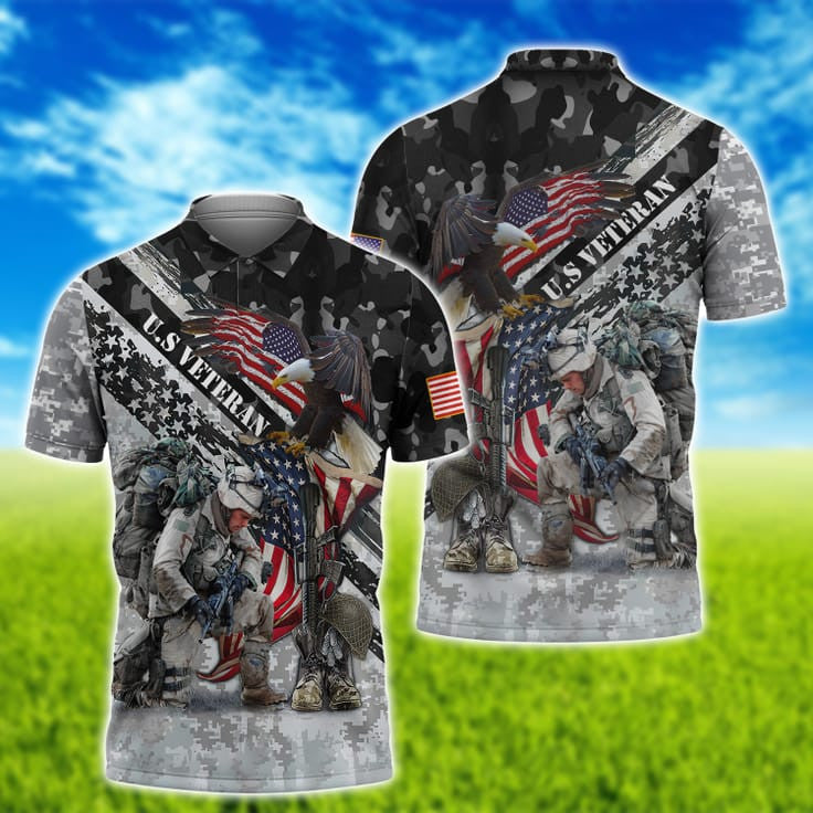3D All Over Print T Shirt For Veteran/ To My Veteran Husband/ Hoodie For A Veterans