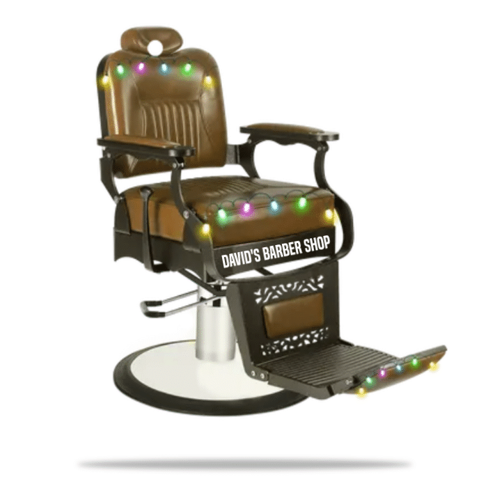 Barber Chair Personalized Christmas Ornament - Gift For Baber Shop Owner