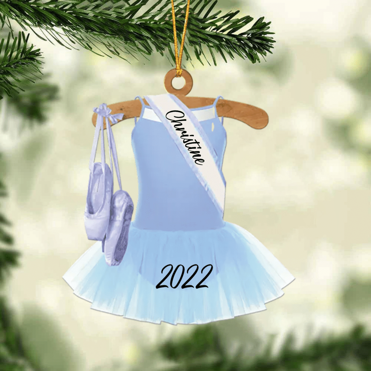 Ballet Dance Dress Christmas Ornament - Great Gift Idea For Ballet Lovers