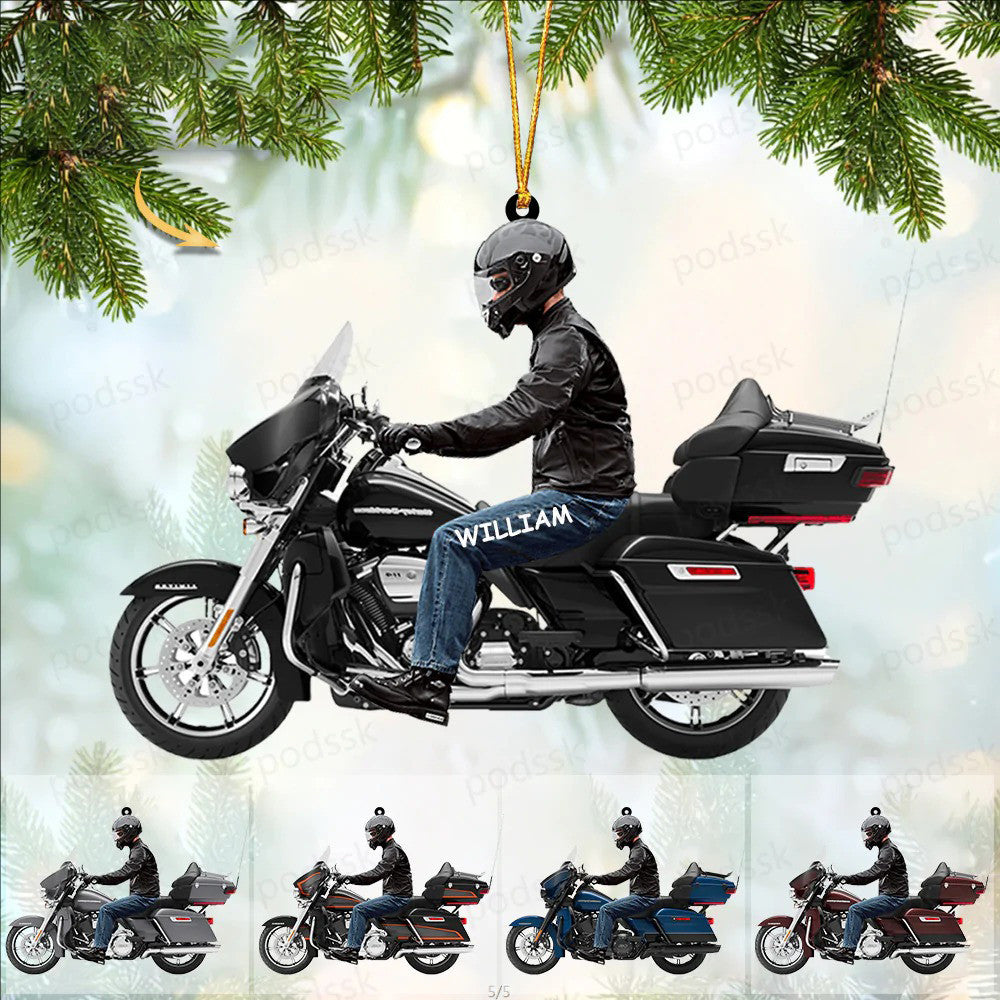 2023 Personalized Biker Harley Motorcycle Christmas Ornament for Biker Gangster Lovers/ Gift for Man