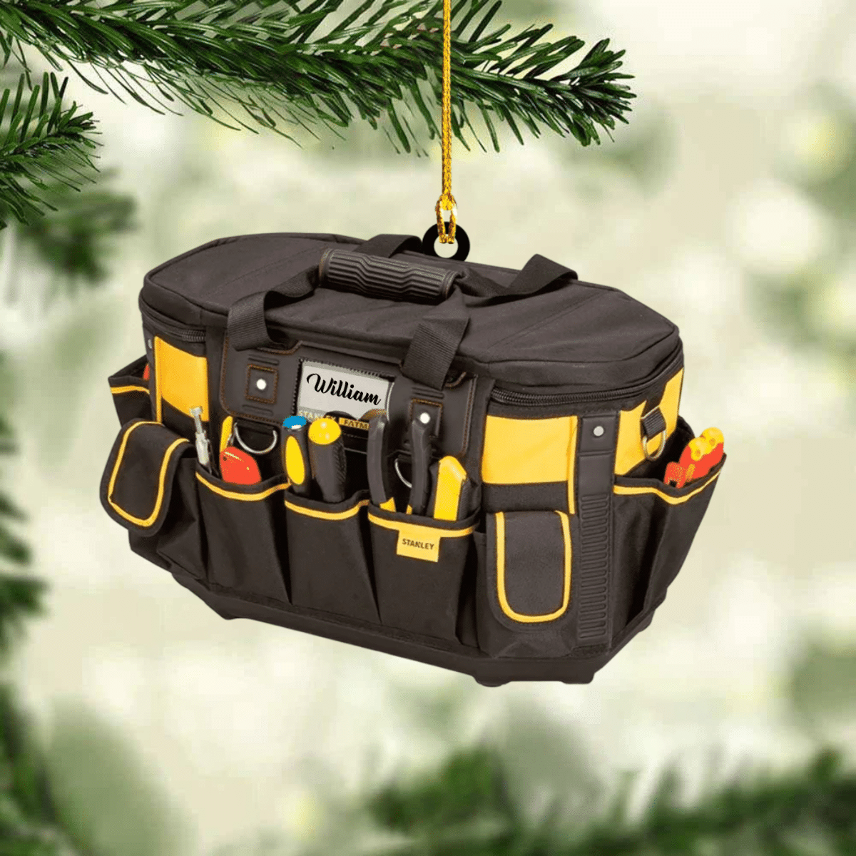 Personalized Plumber Tool Bag Acrylic Ornament/ Christmas Tree Decor For Plumbers