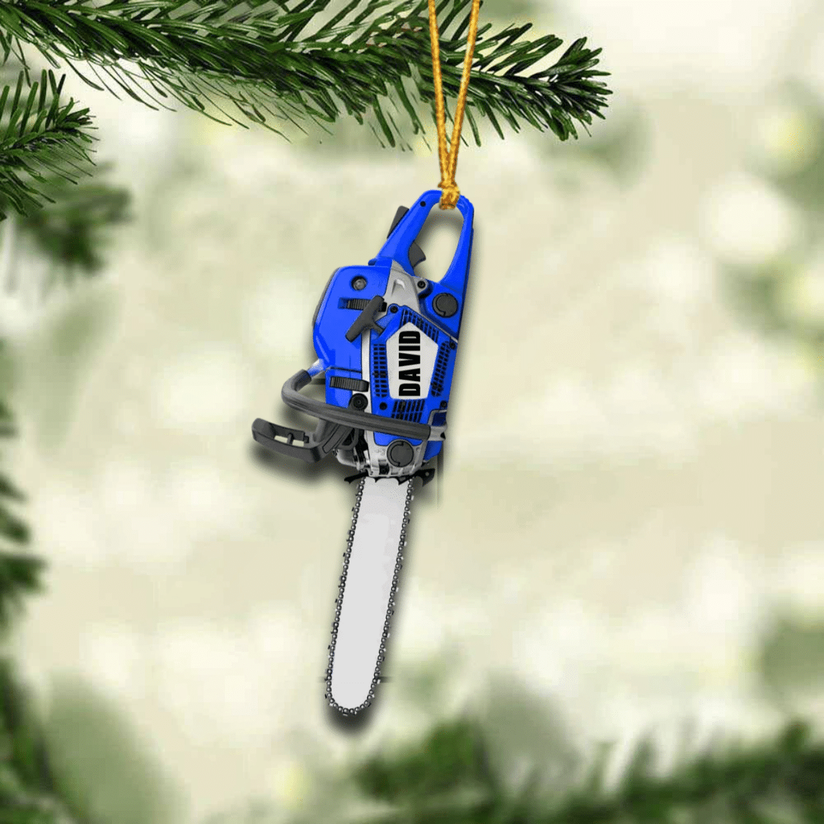 Personalized Colorful Arborist Christmas Ornament for Dad/ Custom Shaped Arborist Ornament for Him