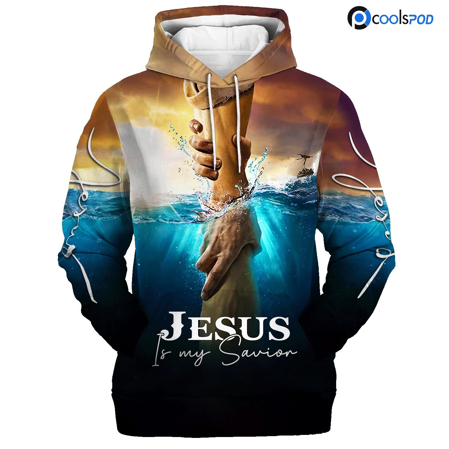 Jesus Is My Savior Hoodie 3D All Over Print/ Take My Hand Jesus Hoodie/ Religious Hoodie