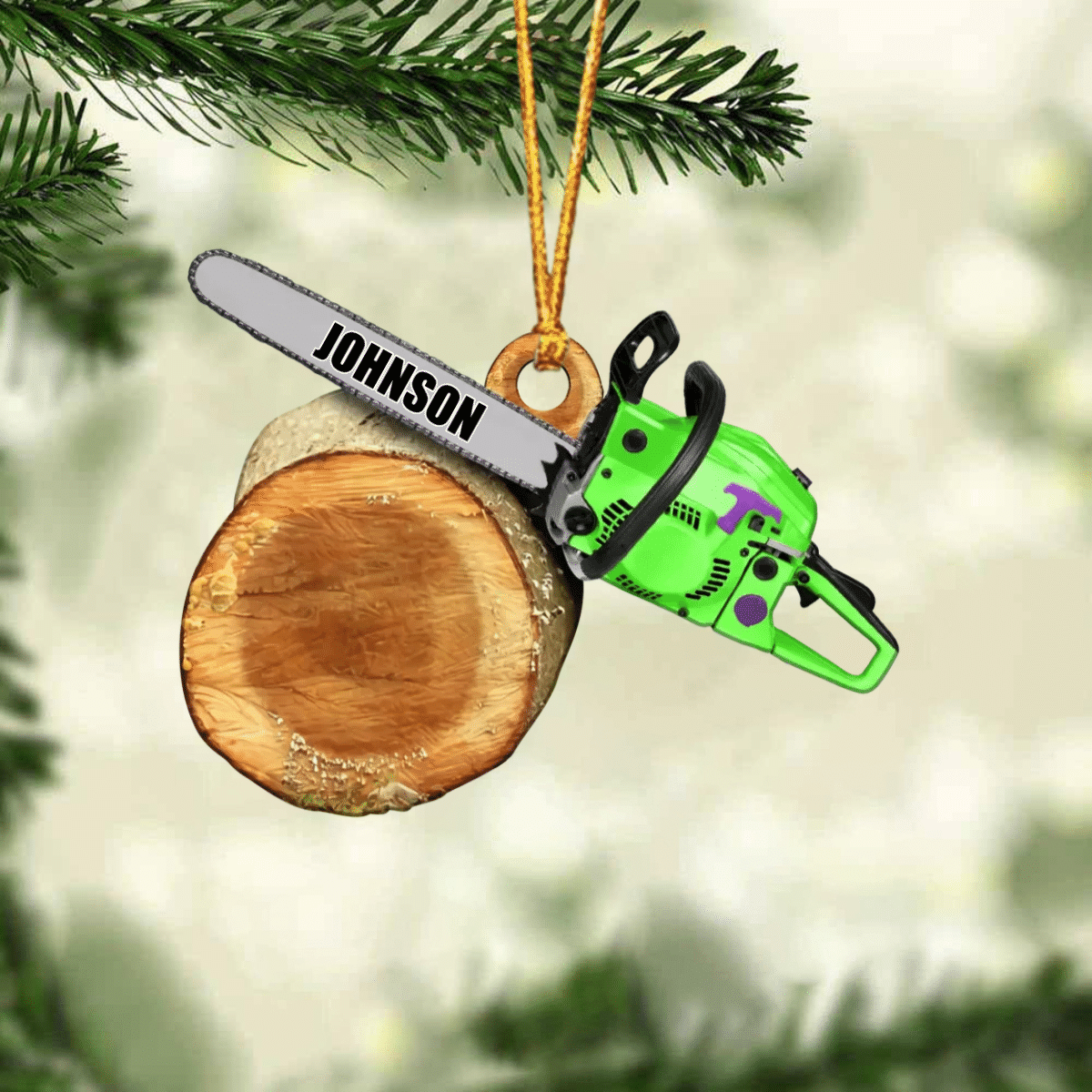 Personalized Arborist Christmas Acrylic Ornament/ Arborist Flat Ornament/ Gift for Dad