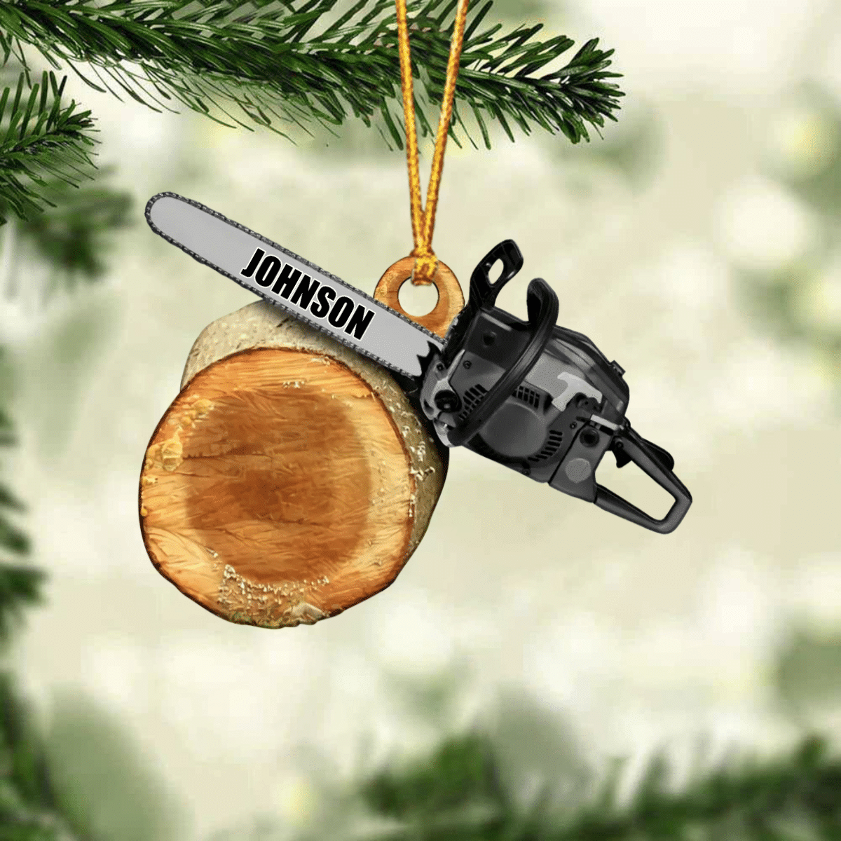 Personalized Arborist Christmas Acrylic Ornament/ Arborist Flat Ornament/ Gift for Dad