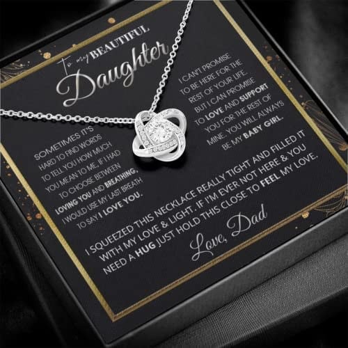 To My Daughter Necklaces - Father and Daughter Necklace - Gift for daughter from Daddy