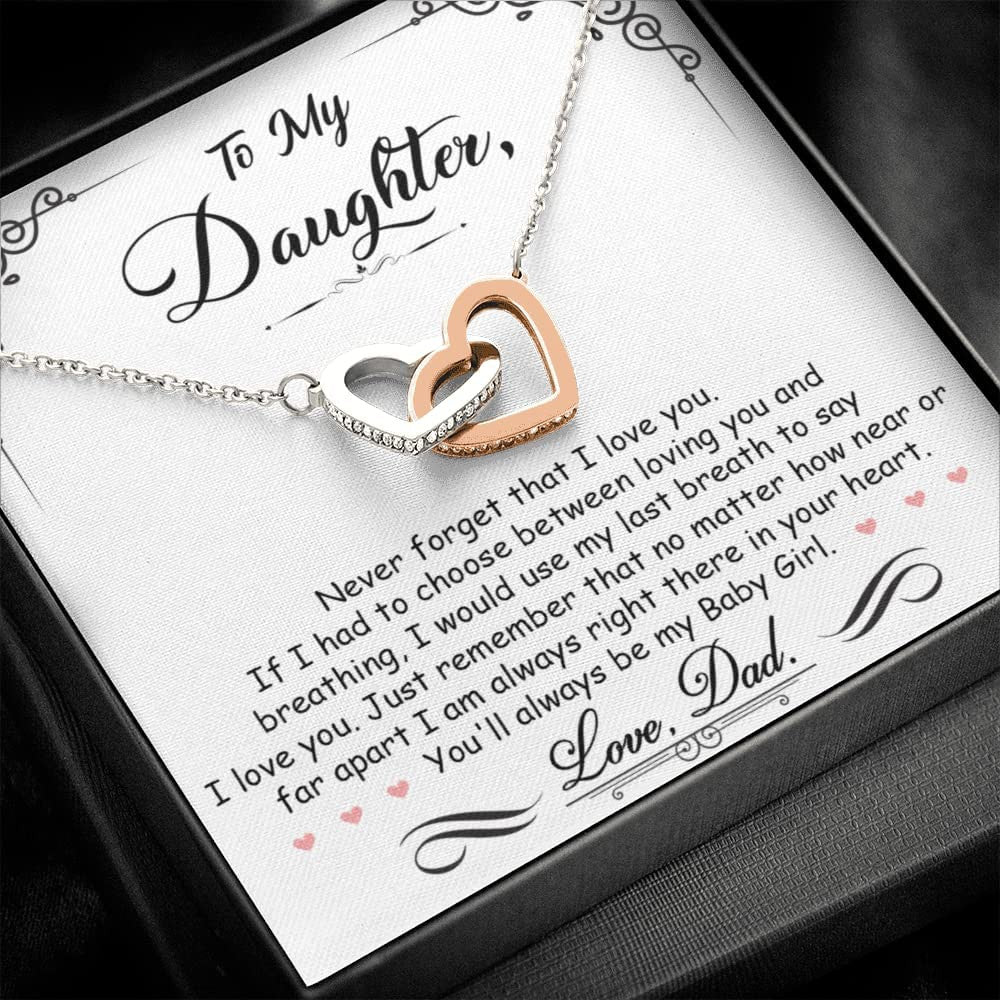 To My Daughter Necklace/ Gifts For Daughter Necklace/ Daughter Jewelry From Dad
