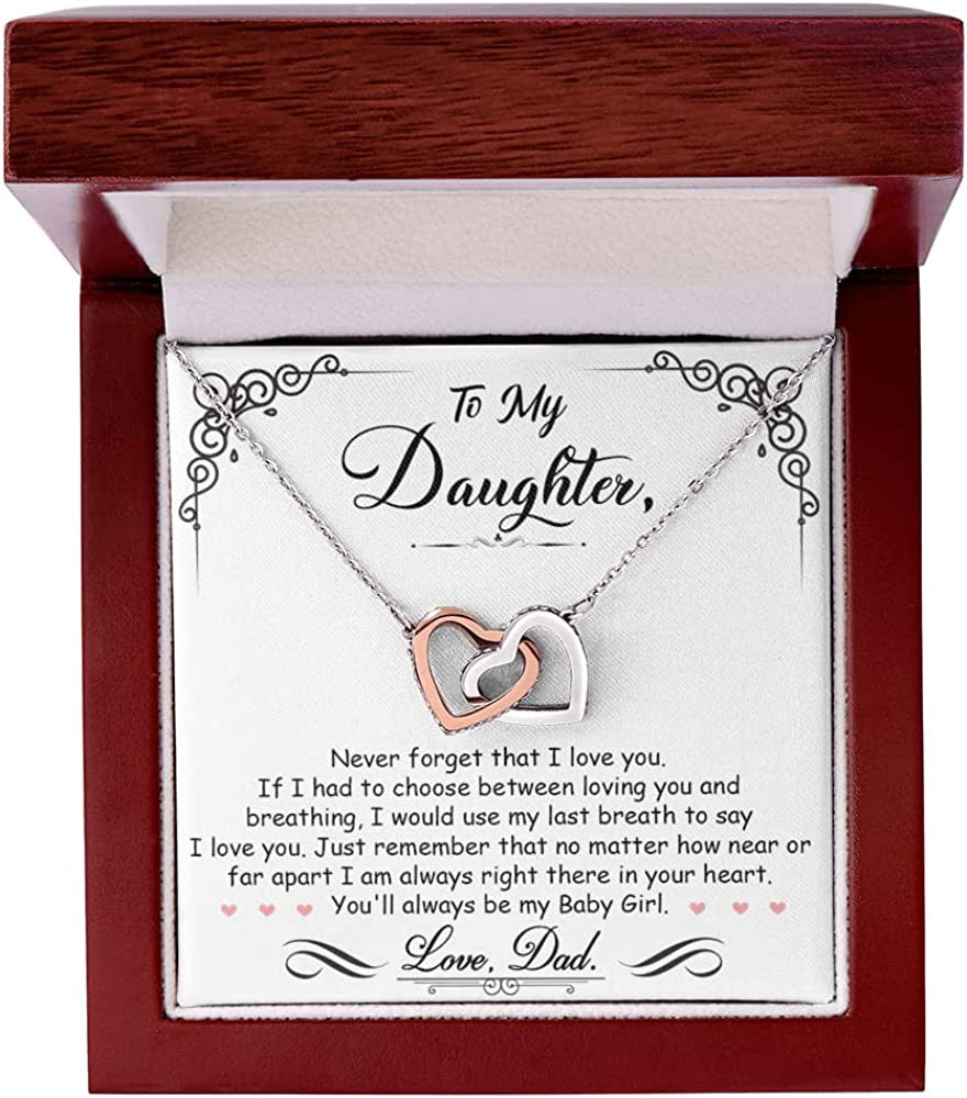 To My Daughter Necklace/ Gifts For Daughter Necklace/ Daughter Jewelry From Dad
