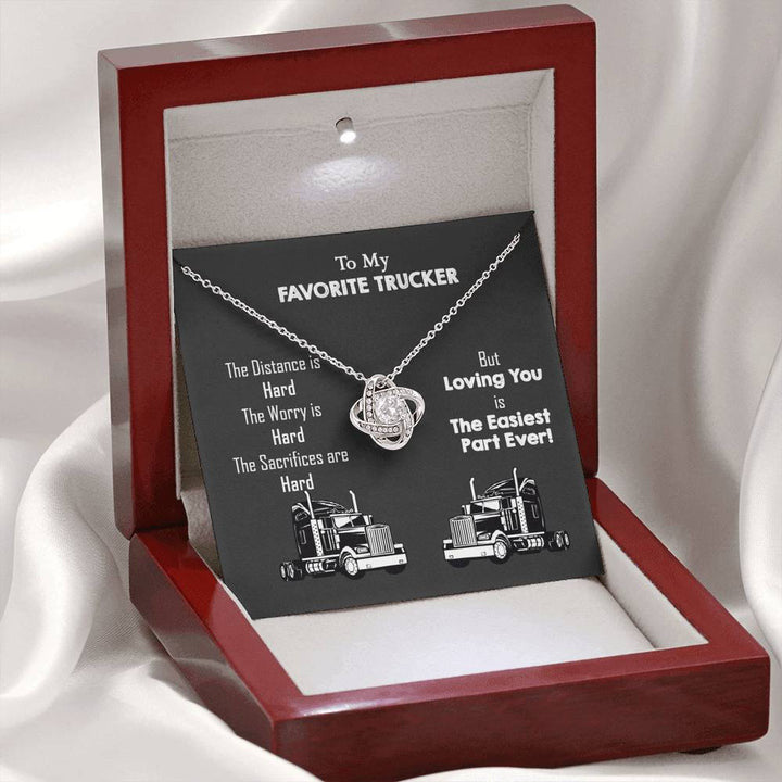 To My Trucker Wife My Day Starts And Ends With You Heart Necklace Valentine Day Gift For Her