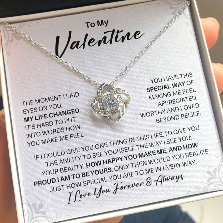 To My Valentine Necklace - My Missing Piece - Valentine