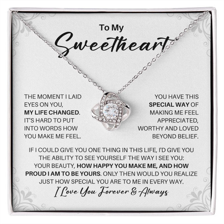 To My Sweetheart Necklace - My Missing Piece - Valentine''s Day Anniversary Gift - Girlfriend Wife Soulmate Birthday Christmas Gift