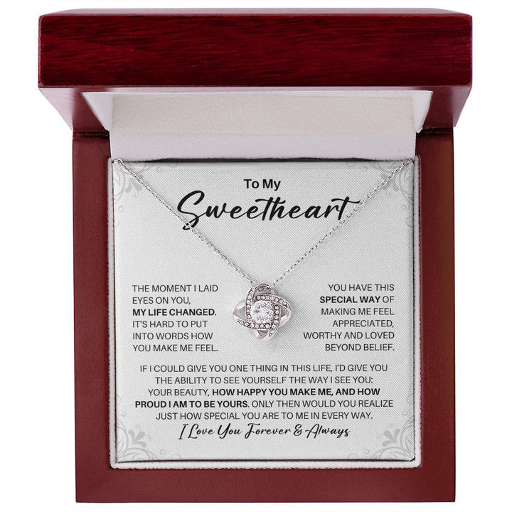 To My Sweetheart Necklace - My Missing Piece - Valentine