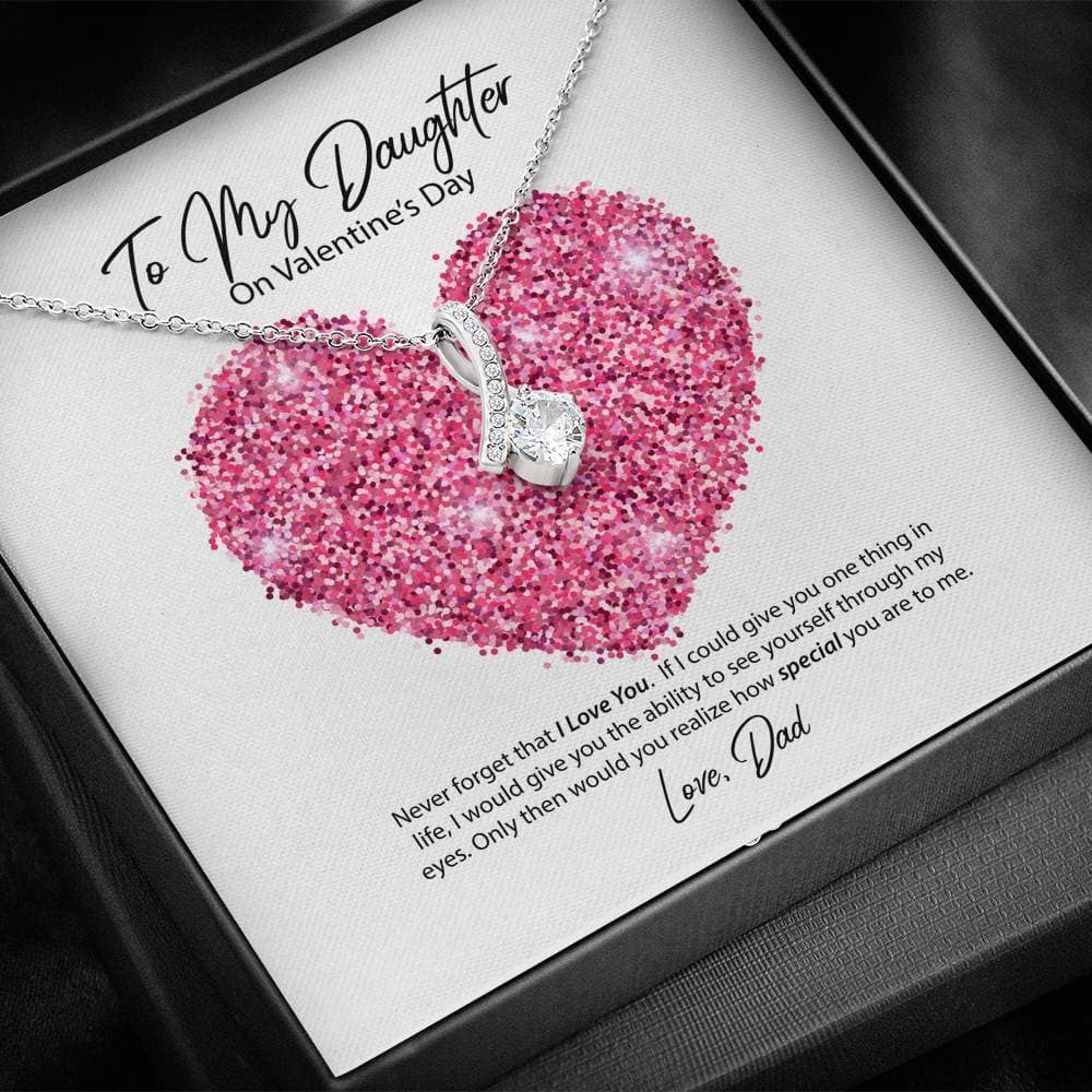 Necklace for Daughter/ To My Daughter From Dad Valentine''s Day/ Gift for daughter