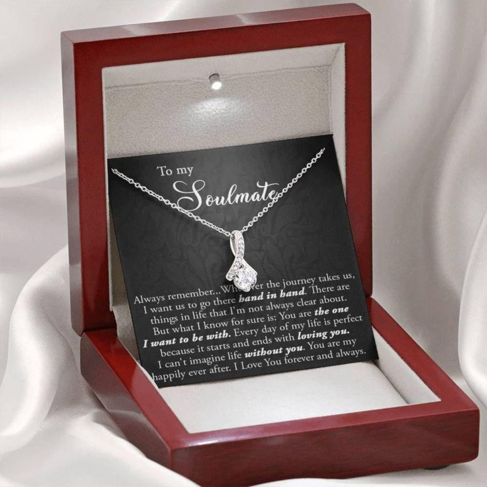 Girlfriend Necklace/ To My Soulmate/ Necklace For Soulmate/ Meaningful Soulmate Necklace