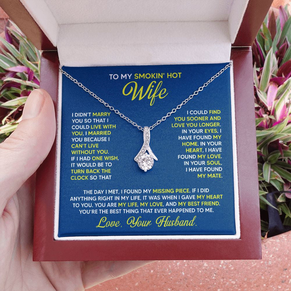 Necklace for Wife/ To My wife - My Safe Place - Alluring Necklace