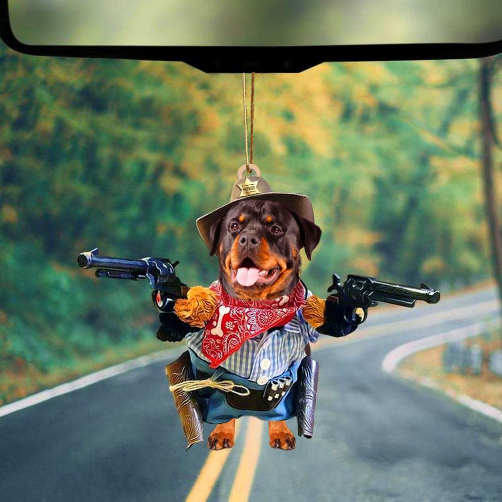 Rottweiler Hanging Ornament Dog Ornament Dog Lover Gift