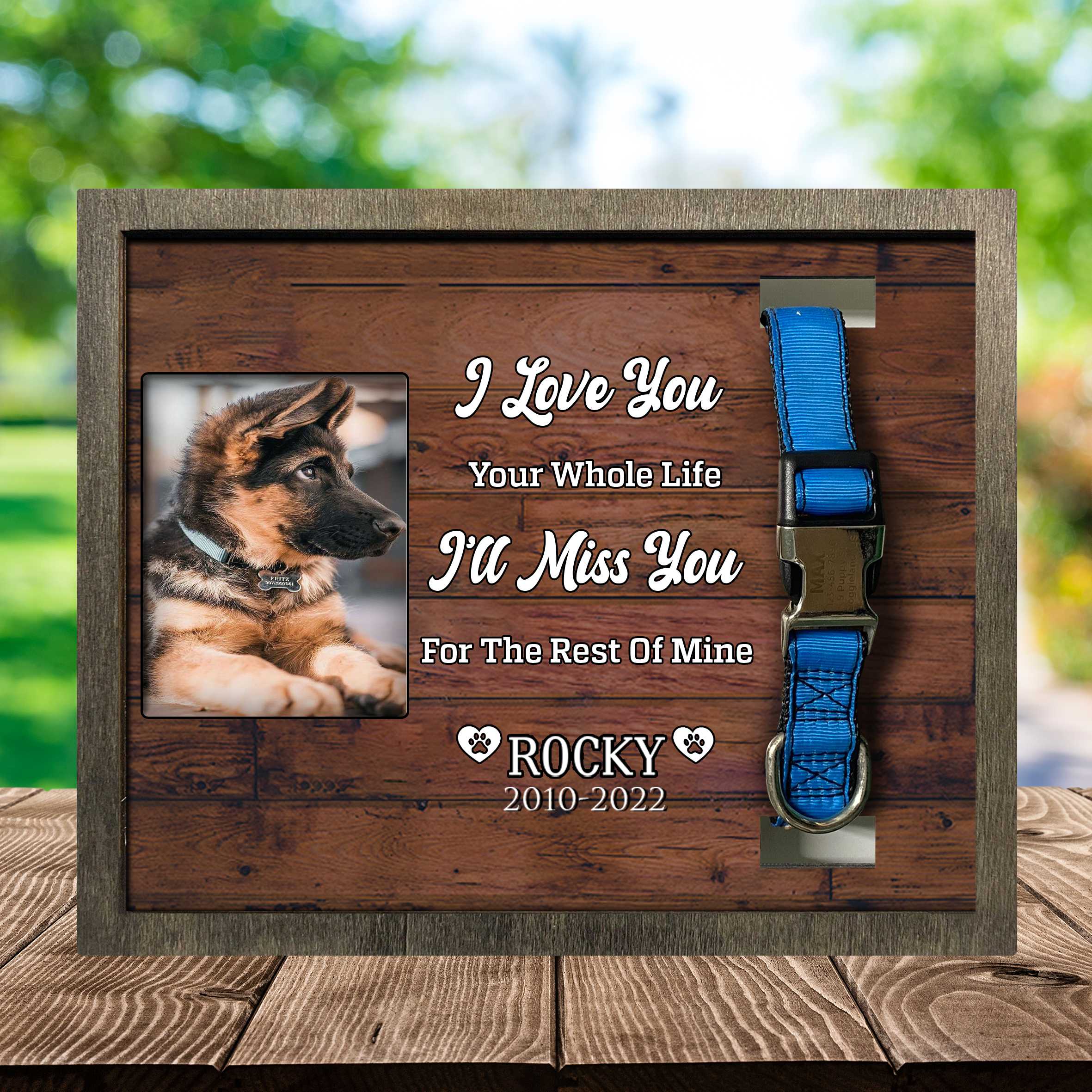 Custom Picture Frame For Loss Of  Dog German Shepherd/ Dog Death Sympathy Gifts